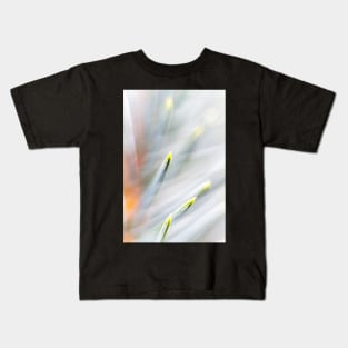 Lime green tipped pine needles Kids T-Shirt